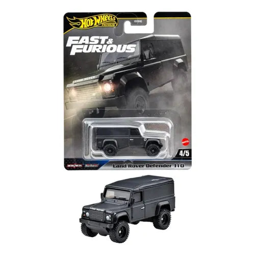 Hot Wheels Premium Land Rover Defender 110 Fast & Furious Escudería Miniatura